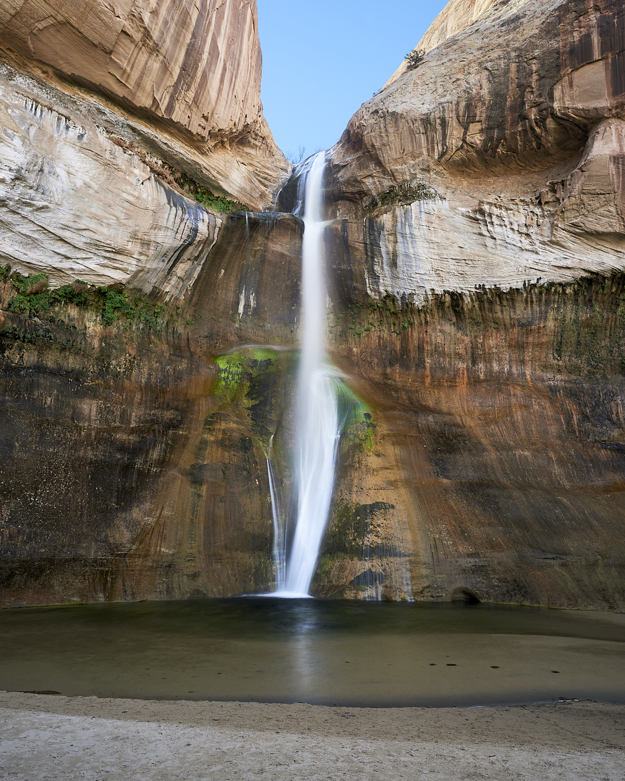 Landscape #220511.1. Color photograph of a waterfall.