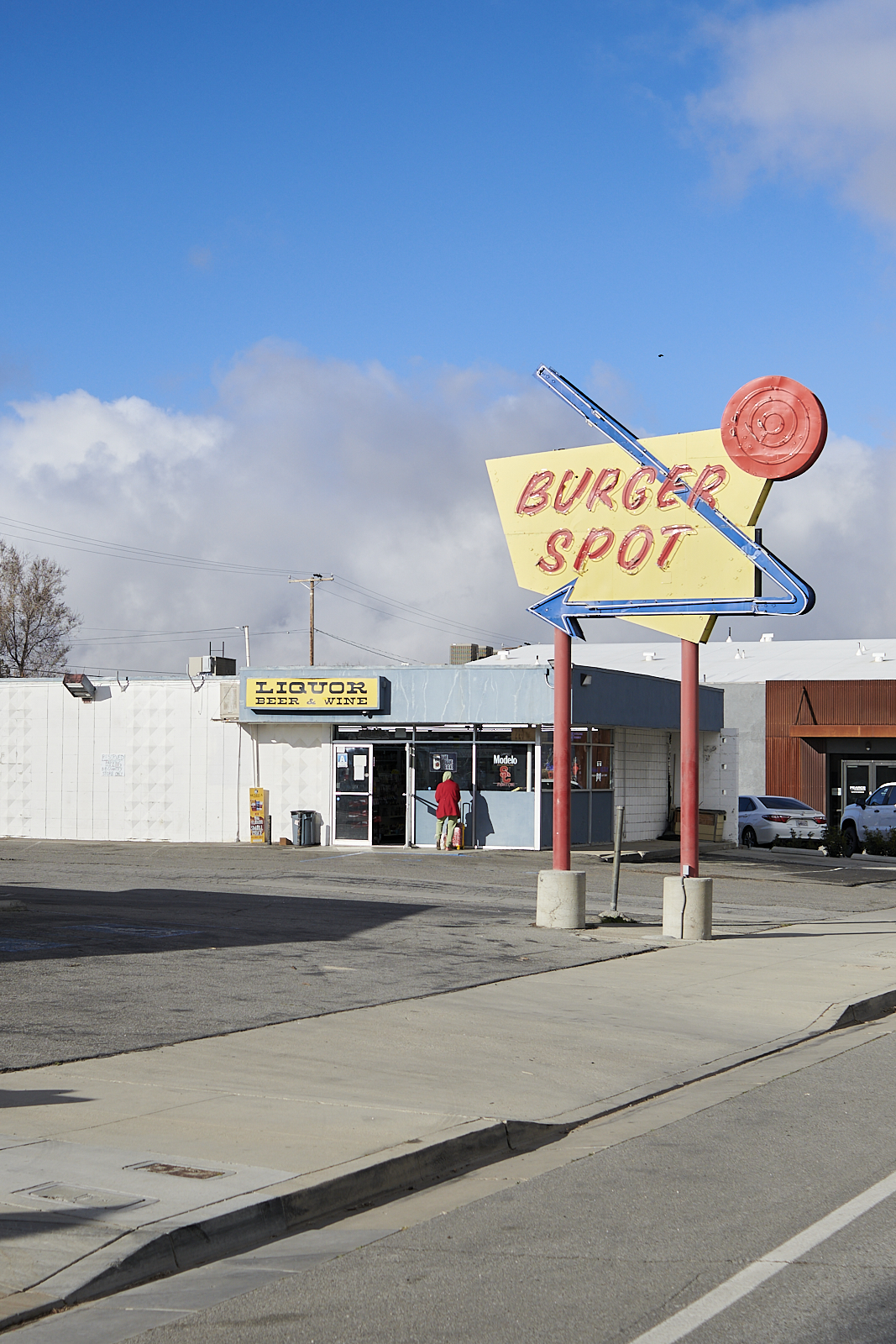 Urban #250207.0. A color photo of the Burger Spot sign.